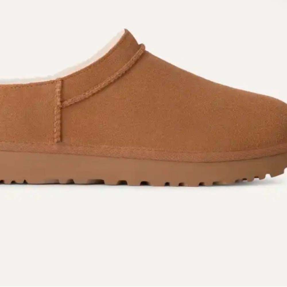 UGG Women’s Chestnusy Brown Slip-On Classic Micro Slipper Boot - Picture 9 of 9